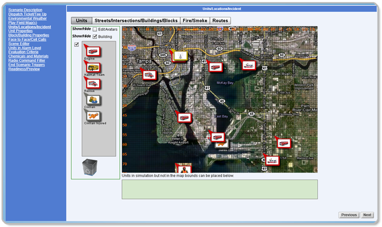Incident Command Training CommandPlan Authoring Screen Capture